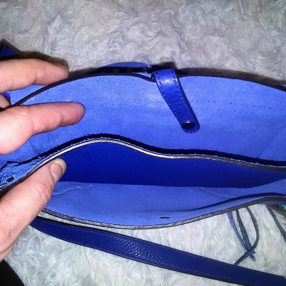 Rebecca Minkoff Stylish Blue Studded Women's Bag - Picture 7 of 11